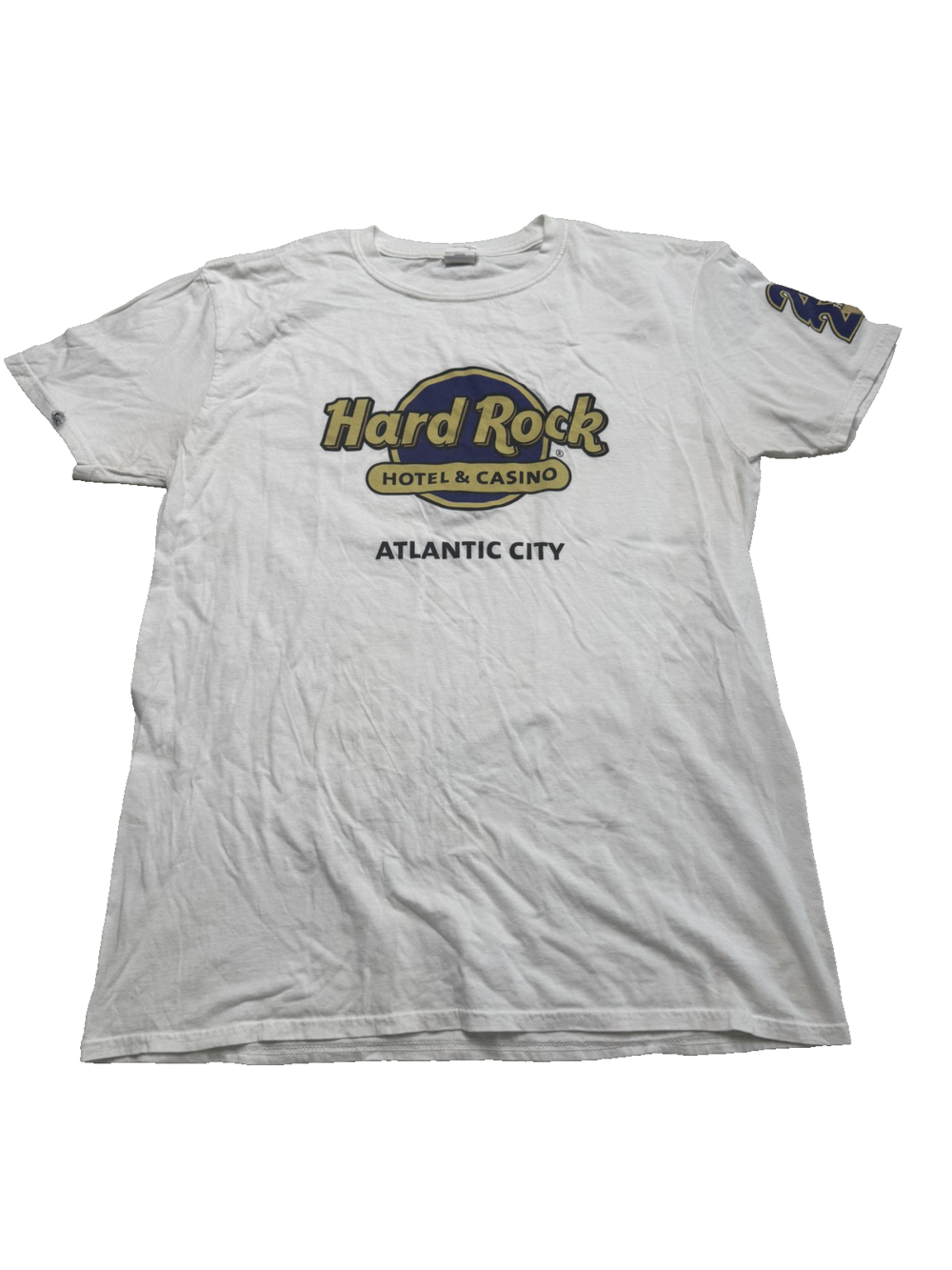 Hard Rock Hotel Casino Shirt Mens Large White Atlantic City 2022 Anniversary Tee